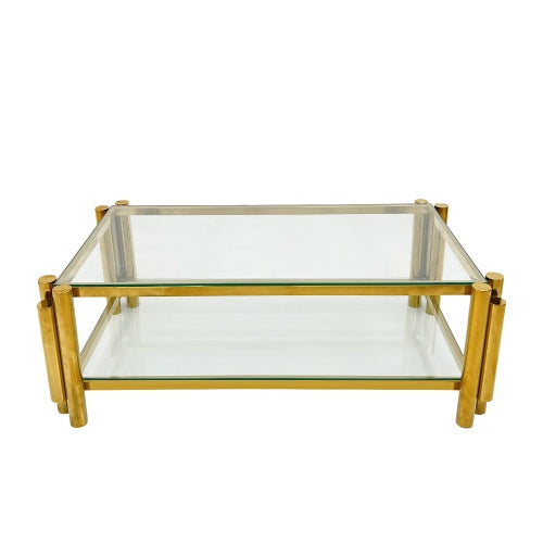 Modern Stainless Steel Coffee Table Set