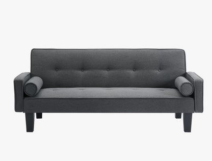 Medieval Seat Tufted Sofa With Pillows Futon