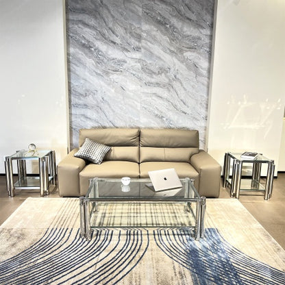 Modern Stainless Steel Coffee Table Set