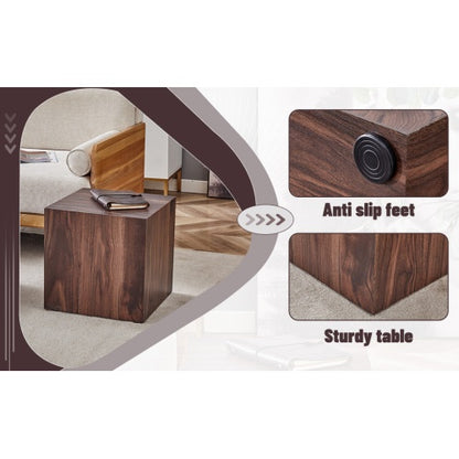 Walnut Wood Grain MDF Coffee Table - Luxurious Design, Perfect Living Room Accent