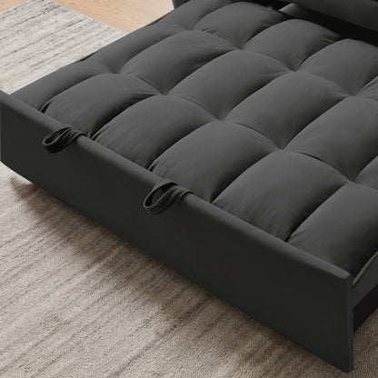 Modern Velvet Loveseat Futon Sofa Couch