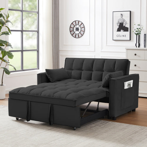 Modern Velvet Loveseat Futon Sofa Couch