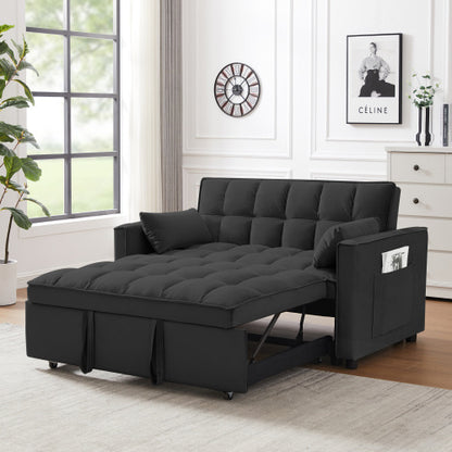 Modern Velvet Loveseat Futon Sofa Couch