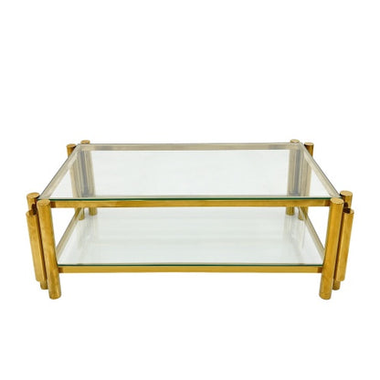 Modern Stainless Steel Coffee Table Set