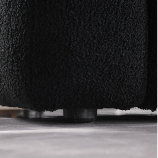 Black Boucle Sofa