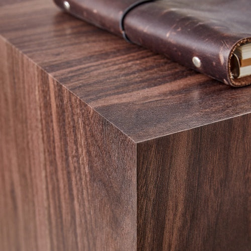 Walnut Wood Grain MDF Coffee Table - Luxurious Design, Perfect Living Room Accent