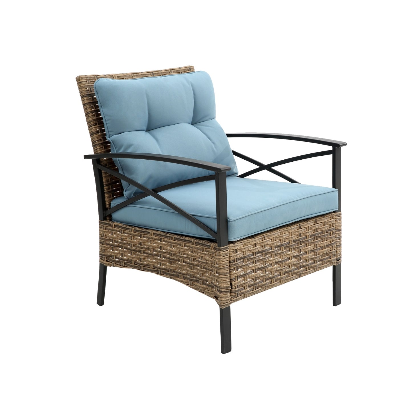 Patio Sectional Low Dining Sofa Set - KD Rattan Wicker