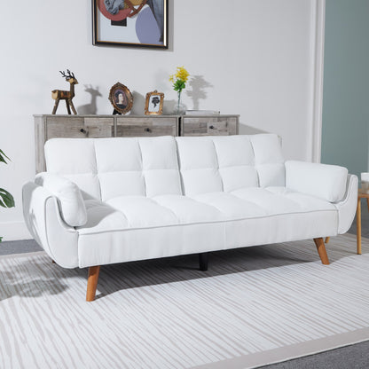 White Corduroy Sofa Bed