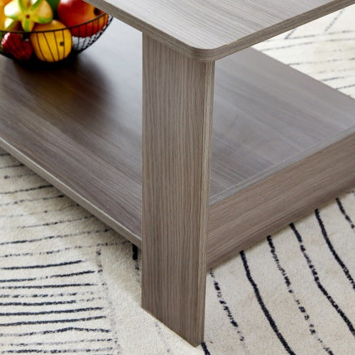 A Modern And Practical Gray Textured Coffee Table
