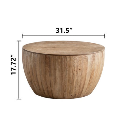 Vintage Style Bucket Shaped Coffee Table Set