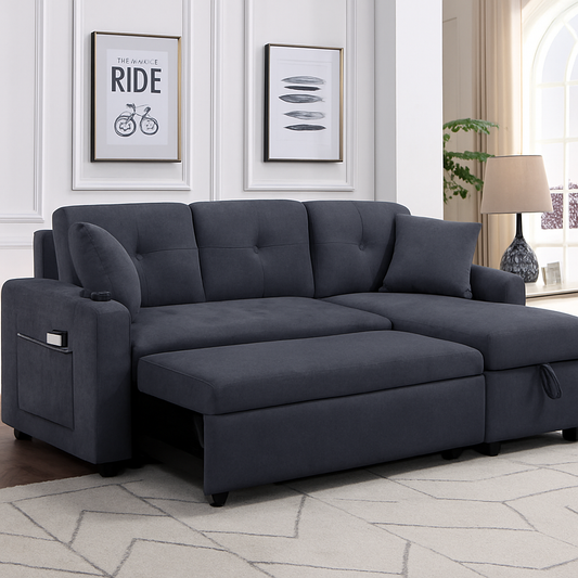 Sectional Sofa With Armrest Storage