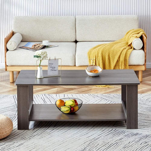 A Modern And Practical Gray Textured Coffee Table