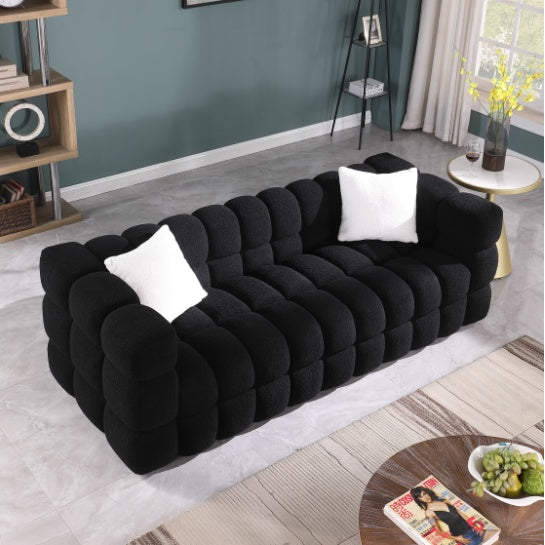 Black Boucle Sofa