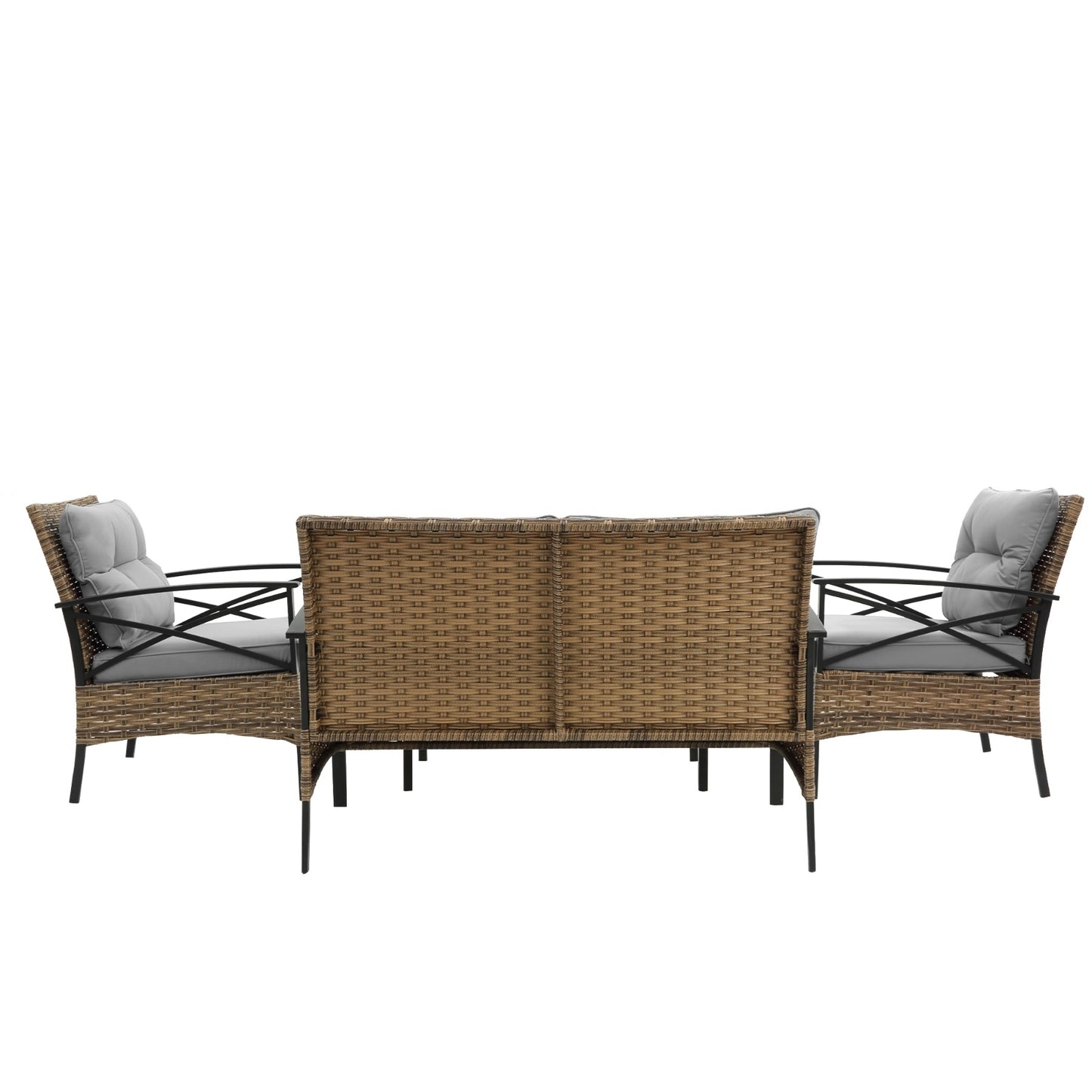 Patio Sectional Set - KD Rattan Wicker Garden