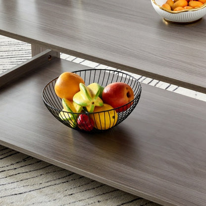 A Modern And Practical Gray Textured Coffee Table