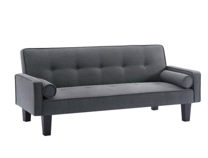 Medieval Seat Tufted Sofa With Pillows Futon
