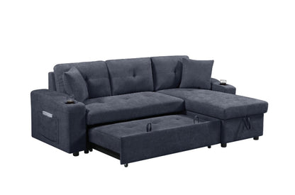 Sectional Sofa With Armrest Storage