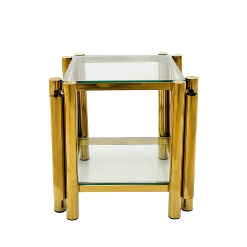 Modern Stainless Steel Coffee Table Set