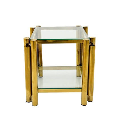 Modern Stainless Steel Coffee Table Set