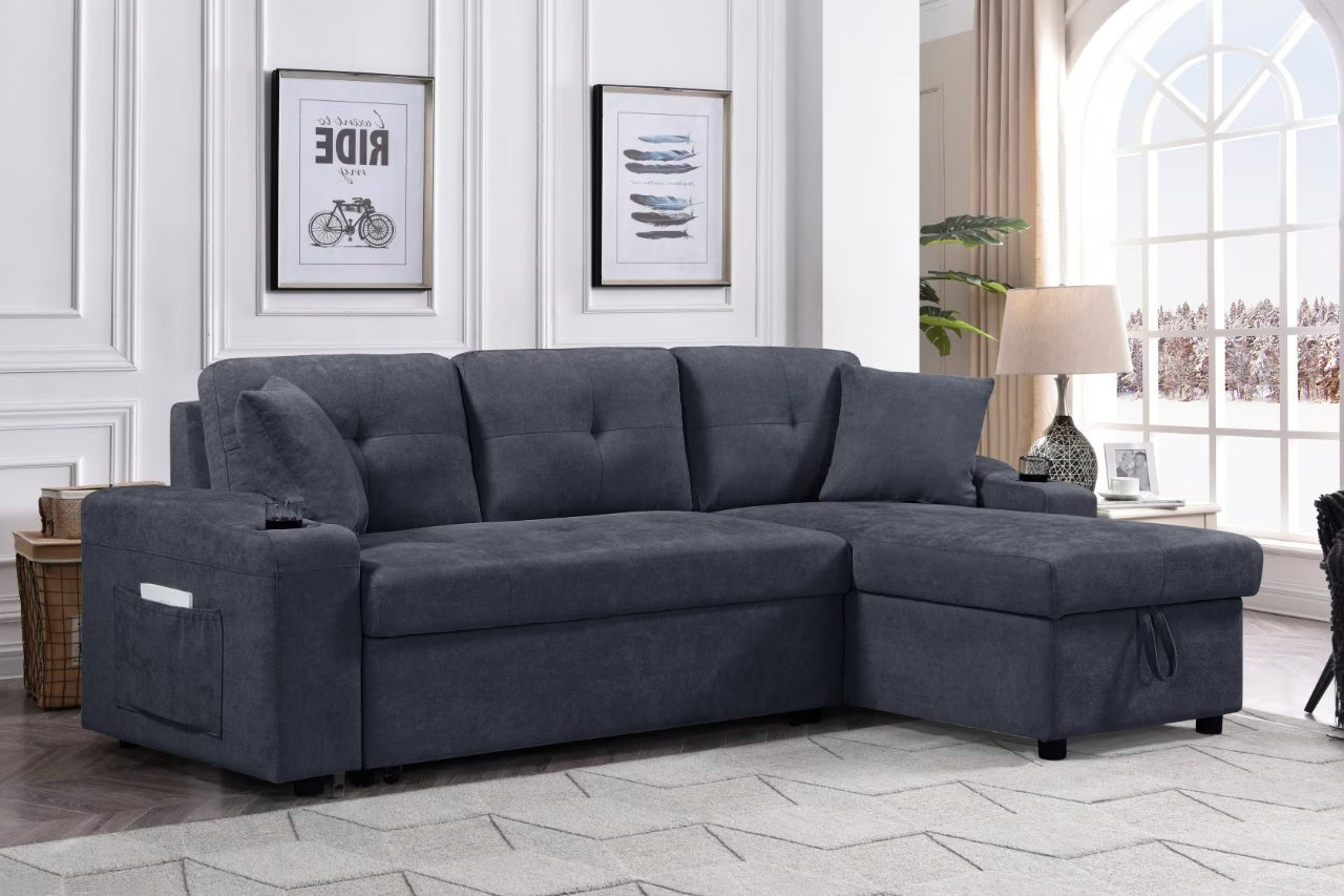 Sectional Sofa With Armrest Storage