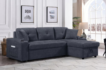 Sectional Sofa With Armrest Storage