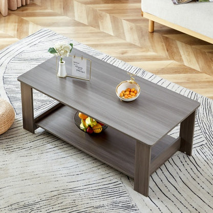 A Modern And Practical Gray Textured Coffee Table