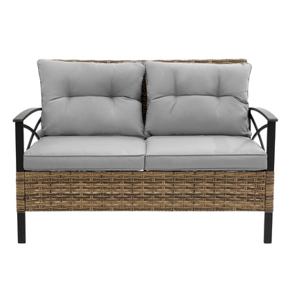 Patio Sectional Set - KD Rattan Wicker Garden