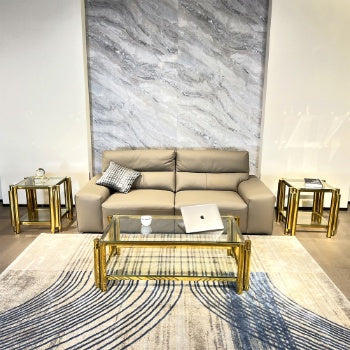 Modern Stainless Steel Coffee Table Set