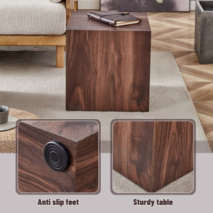 Walnut Wood Grain MDF Coffee Table - Luxurious Design, Perfect Living Room Accent