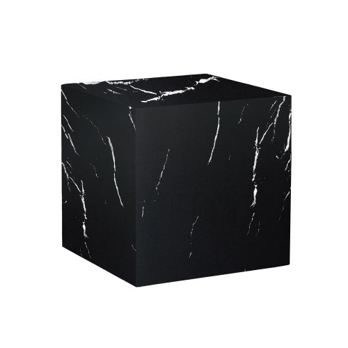 Black Marble Texture MDF Coffee Table - Luxurious Design, Perfect Living Room Accent
