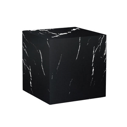 Black Marble Texture MDF Coffee Table - Luxurious Design, Perfect Living Room Accent