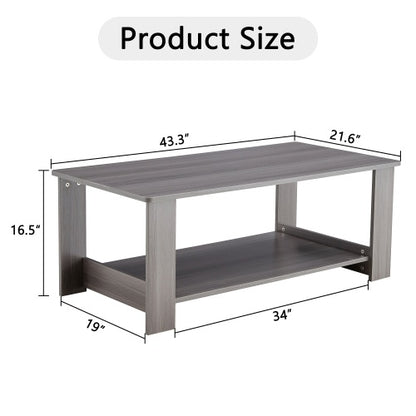 A Modern And Practical Gray Textured Coffee Table