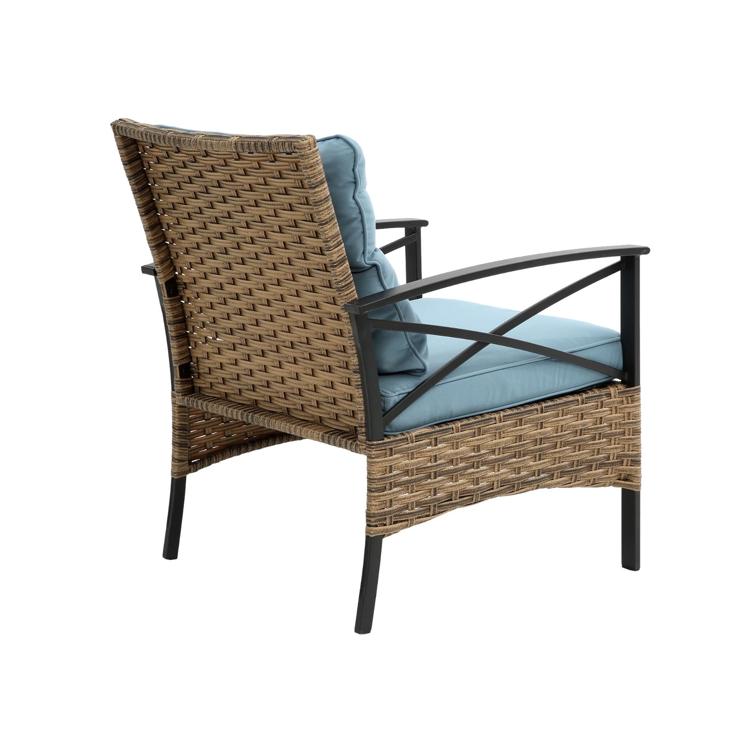 Patio Sectional Low Dining Sofa Set - KD Rattan Wicker